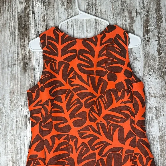 AKRIS PUNTO ORANGE FLARED HEM DRESS sz 10 - Picture 5 of 15